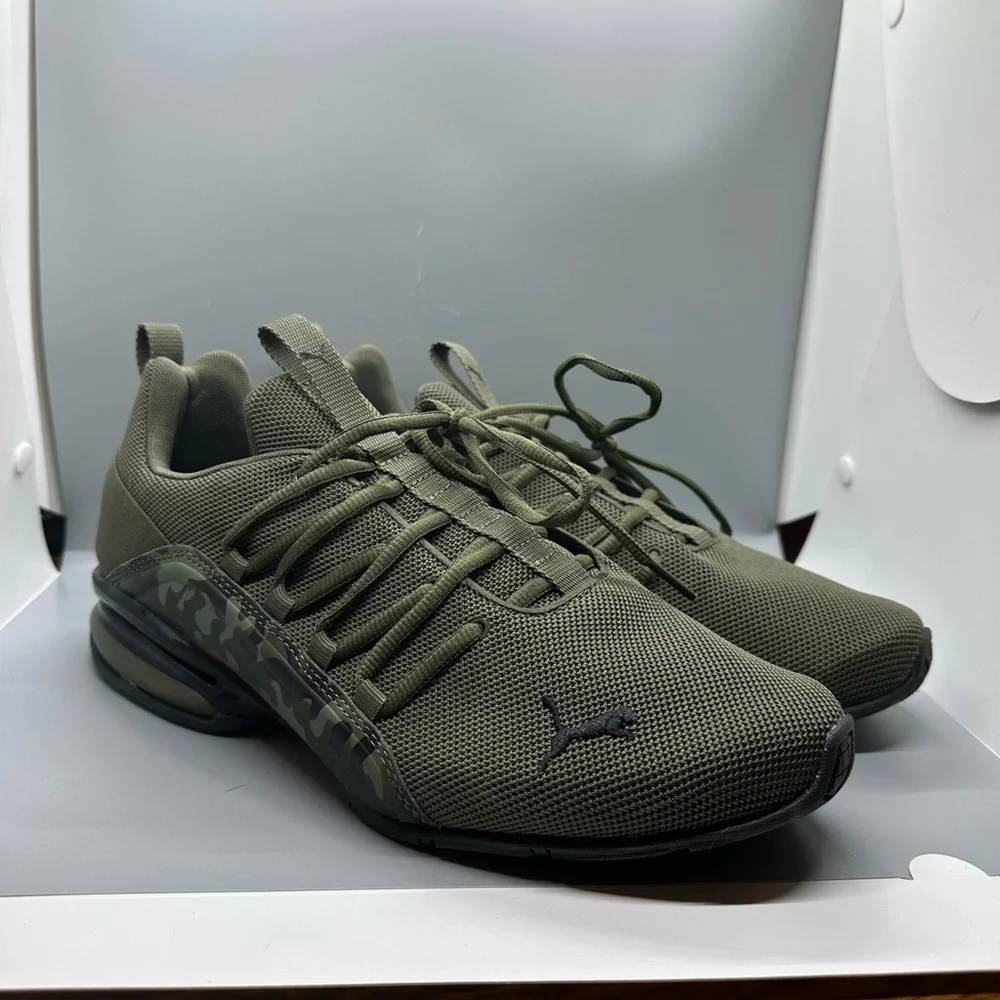 Puma Men's Camouflage Olive Sneakers - Picture 2 of 5